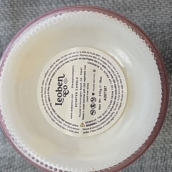 NEW VIRAL FALL WINTER Leoben Co No.12 "Jasmine Saffron" Candle 18oz - Never Used - Picture 3 of 3